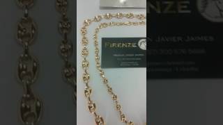 cadenas gucci en oro 18k ley 750 fabricadas por firenze joyas [upl. by Grieve]