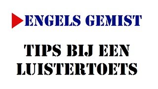 Tips bij een luistertoets [upl. by Llehsar]