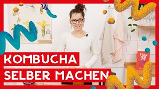 Kombucha selber machen 🍹 I DIY schnell und gesund I Brew it yourself [upl. by Fabrin745]