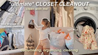 CLOSET MAKEOVER⭐️ decluttering new dresser organizing amp motivating [upl. by Sheilah]