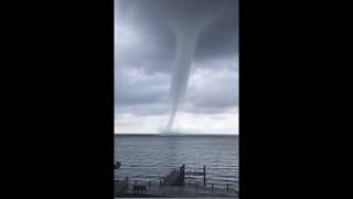 RAW Video Waterspout in the Outer Banks [upl. by Avahc]