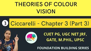 Ciccarelli Chapter 3  Part 3  Theories of Colour Vision psychology  Mind Review [upl. by Rehpotsirh]