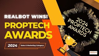 Realbot Wins🏆Proptech Award 2024 for Sales amp Marketing Excellence  realbotau [upl. by Hgielrak]