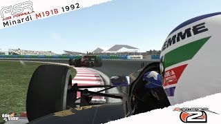 rFactor 2 Minardi M191B 1992 Gianni Morbidelli Onboard Cam at Magny Cours [upl. by Fitzpatrick]