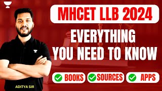 MHCET LLB 2024 Preparation  MHCET LAW 2024  Books Sources  Apps  MHCET  Unacademy [upl. by Anoli]