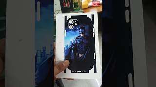 iphone 12 back sticker install ￼ new look mobile back skin sticker batman trending mobileback [upl. by Iaras]