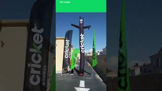 20ft Cricket Inflatable Air Dancer Tube Man With Arrow [upl. by Ettelorahc]