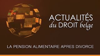 La pension alimentaire après divorce [upl. by Hnahc]