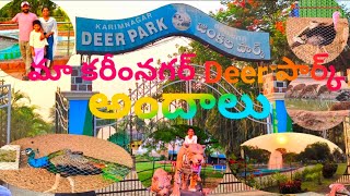 karimnagar Deer park  its soo beautiful 🌞🥳 [upl. by Aissenav24]