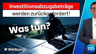 Photovoltaik Rückgängigmachung von Investitionsabzugsbeträge IAB 2021 Wir führen Musterklagen [upl. by Nnael]