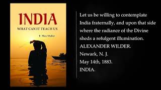 INDIA WHAT CAN IT TEACH US by F MAX MÜLLER KM Audiobook full length [upl. by Hanako]