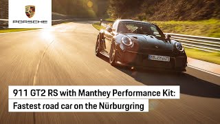 911 GT2 RS with Manthey Performance Kit Sets Nürburgring Record [upl. by Cole]