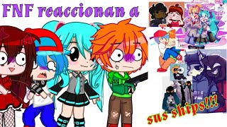 FNF🎶reaccionan a sus ships💌💫Parte 1 ∆•Lyn Neko•∆✨ [upl. by Nnaeitak]