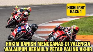 Hakim Danish MENGGANAS Di Valencia  Walaupun Bermula Petak Paling Akhir Sebab Penalti  ETC RACE 1 [upl. by Gillead]