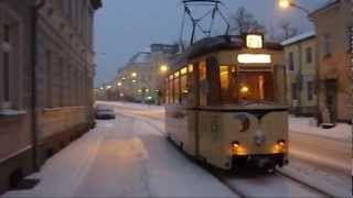 Weihnachtsstraßenbahn 2012 in Strausberg [upl. by Alleuqcaj205]