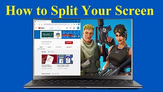 How to Enable Split Screen on Your Windows 10 Laptop [upl. by Nitsuj]