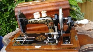 Old Vintage Antique Hand Crank Frister amp Rossmann Sewing Machine 1907 See Video [upl. by Tadashi]