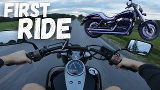 First Ride on My Honda Shadow 750 Phantom [upl. by Horsey]