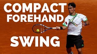 How To Shorten Your Forehand Swing  Tennis Forehand Lesson [upl. by Dode]