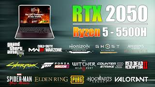 Lenovo Ideapad Gaming 3 Ryzen 5 5500H RTX 2050 Gaming Test in 15 Games in 2024 [upl. by Gilder]