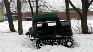 Tracked MAX ATV in snow at Factory where they are made  Part 2 [upl. by Tychon696]