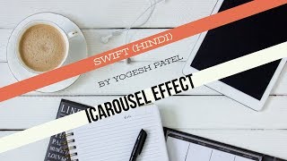 Swift 4  How to create iCarousel effect in CollectionView Using UPCarouselFlowLayout iOS Hindi [upl. by Ayekal]