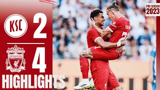 HIGHLIGHTS Karlsruher SC 24 Liverpool  Debut for Dom amp Alexis assist [upl. by Yrtua]