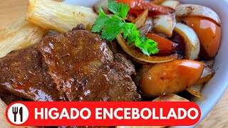 HIGADO ENCEBOLLADO  RECETA DELICIOSA [upl. by Aggappera]