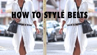 How To Style Belts amp How I Style My Favorite Belts [upl. by Hnil544]