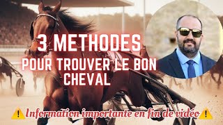 3 méthodes pour trouver le cheval gagnant dans nimporte quelle course hippique [upl. by Yatnuhs]