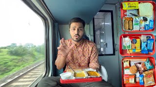 Trivandrum Rajdhani Express train journey in 3rd AC Premium Food review 😋 [upl. by Sakmar]