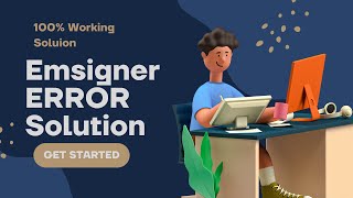 Emsigner Error  Failed to establish connection to the server [upl. by Lladnew]