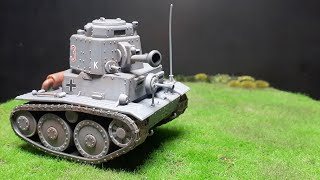 German Panzer 38T tank by Meng World War Toons WWT011 model kit build [upl. by Isyak]