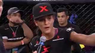 XFC na RedeTV Vitória Vanessa Melo deixa adversária sangrando no hexágono [upl. by Lled571]