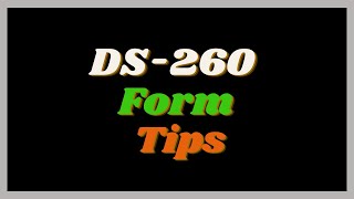 Tips to Fill DS260 Form Properly [upl. by Herwig]