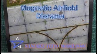 HOW TO Make a Magnetic Airfield Diorama Como hacer un diorama de un aerodromo Magnetico [upl. by Ellmyer]