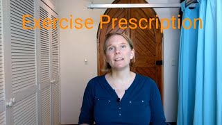 Review on Exercise Prescription  Physiotherapy Advice [upl. by Zitella]