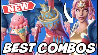 BEST COMBOS FOR NEW ANTHEIA SKIN  Fortnite [upl. by Neeham]