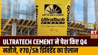 UltraTech Cement Q4 Results  UltraTech Cement ने पेश किए Q4 नतीजे ₹70Sh डिविडेंड का ऐलान [upl. by Hadleigh]