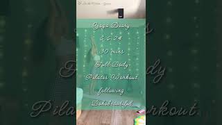 Yoga Diary 🧘🏻‍♀️ 6624 30 Mins Full body pilates workout following Bohobeautiful [upl. by Modesta]