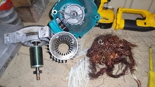 scrapping AC Electric Motor for maximum  value no waste no grinding [upl. by Aslam]