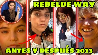 Rebelde Way  Antes y después 2023  Así luce el elenco completo de Rebelde Way en la actualidad 😮 [upl. by Cosme]