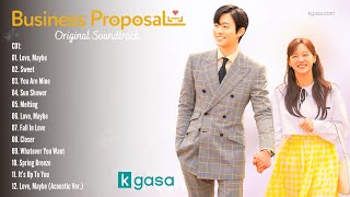 FULL ALBUM A Business Proposal OST  사내맞선 OST 2CD  BGM [upl. by Abdu]