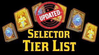 Unit and Artifact Selector Tier List Updated for 1024 Balance Patch [upl. by Nauwaj]