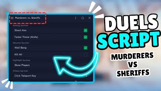 Murderers VS Sheriffs Duels Script Aimbot Kill All Rejoin Server  Pastebin  Rscripts [upl. by Emili597]