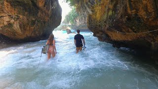 Taking On Uluwatus Cave At High Tide [upl. by Dewar]