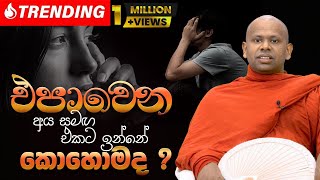 එපාවෙන අය සමඟ එකට ඉන්නේ කොහොමද  Venerable Welimada Saddaseela Thero [upl. by Waylan79]