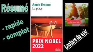 La Place résumé rapide et complet Annie Ernaux [upl. by Attelliw]