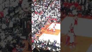 Kawhi Leonard  Raptors Game 7 Winning Shot Fan View From Last Row [upl. by Kcirrad]