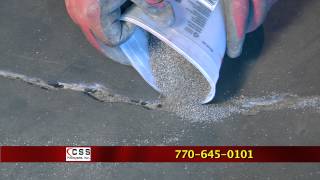 How to repair a crack in concrete floor with QuickRepair 15 [upl. by Aciras]